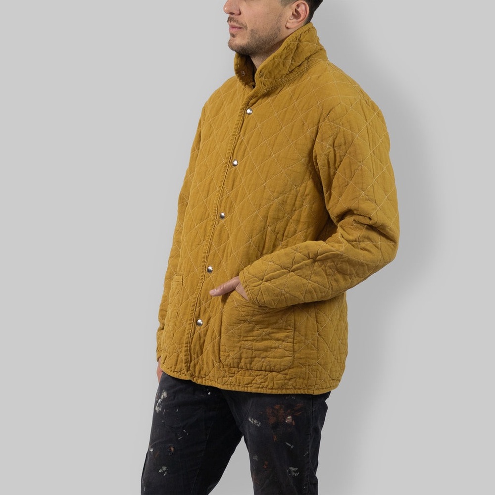 Women's Quilted Linen Utility Jacket - Picture 6 of 7